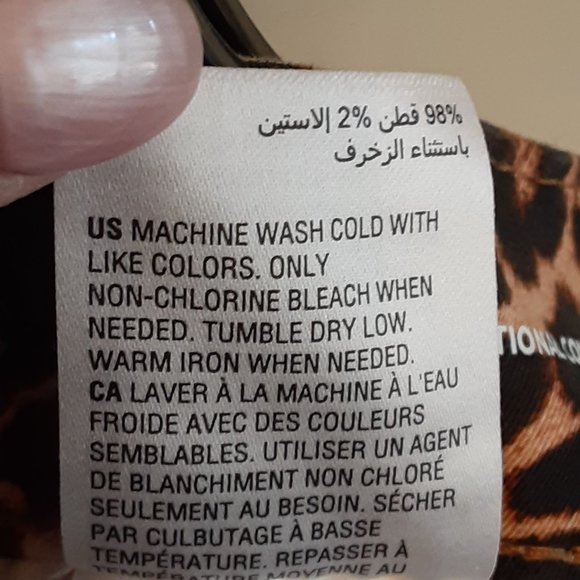 NWT INC Leopard Skinny Jean 22W - Picture 5 of 5